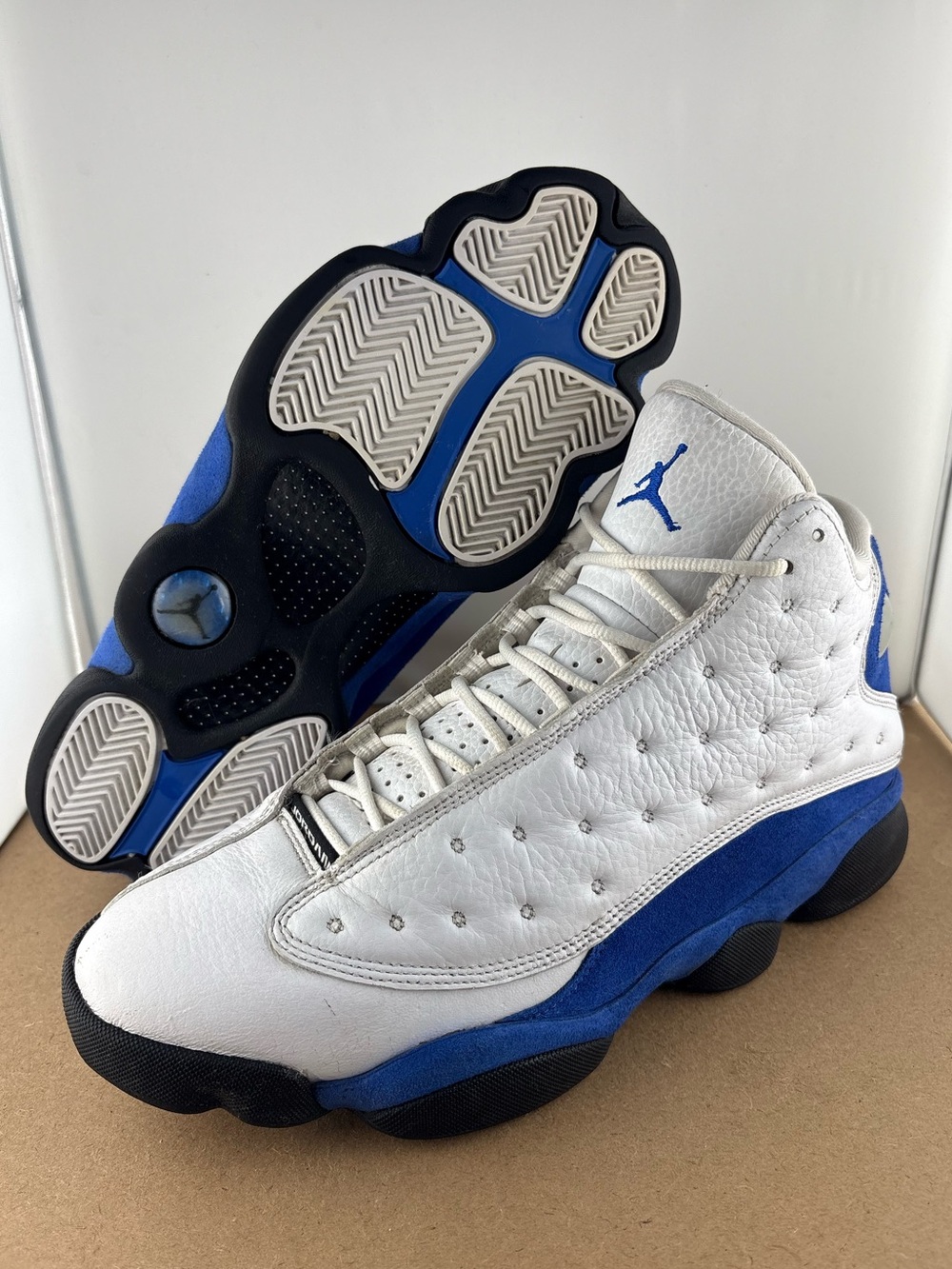 Nike Air Jordan 13 Retro White Hyper Royal Blue 414571-117 Men’s Size 10.5